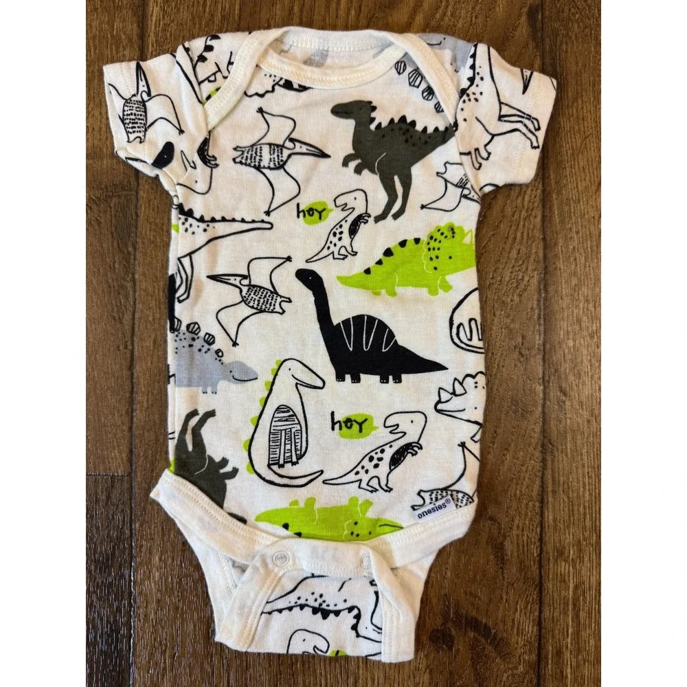 Baby Boy Newborn Bodysuits Shirts Tees Rompers Clothes Lot Dinosaur Funny Dad‎
